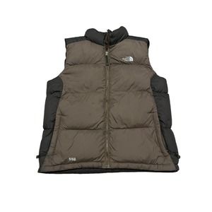 Men's The North Face Brown Vest Large 550 Goose Down Puffer Vest $160 retail